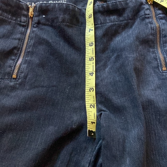 Vintage J.crew denim pixie in washed out black with double zip size 4 - Picture 3 of 10